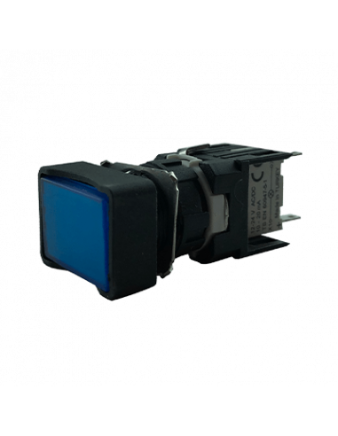 Boton 16mm iluminado plástico