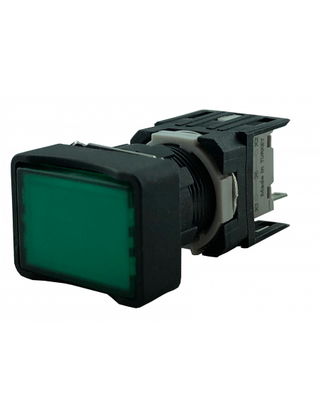 Boton 16mm iluminado plástico