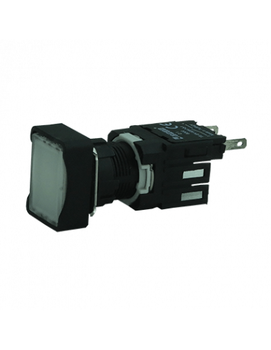 Boton 16mm no iluminado plástico