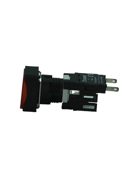 Boton 16mm no iluminado plástico