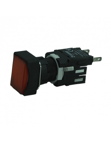 Boton 16mm no iluminado plástico