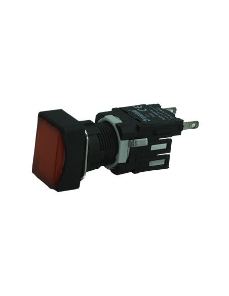 Boton 16mm no iluminado plástico