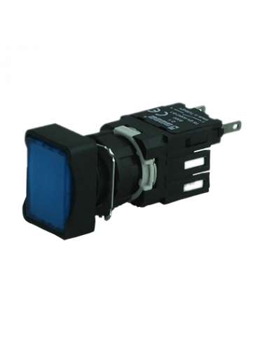 Boton 16mm no iluminado plástico