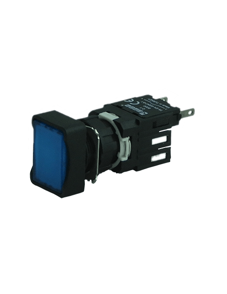 Boton 16mm no iluminado plástico