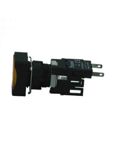 Boton 16mm no iluminado plástico