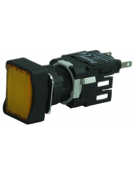 Boton 16mm no iluminado plástico