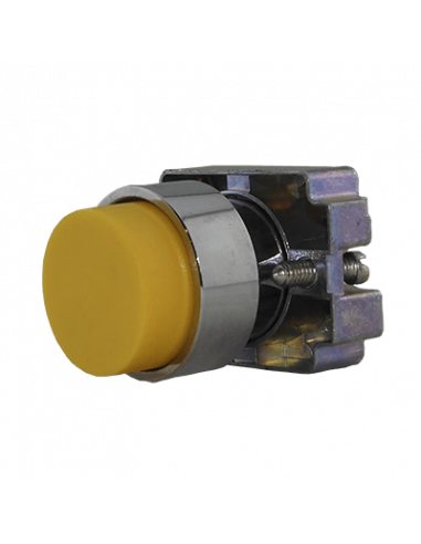 Boton 22mm no iluminado metal