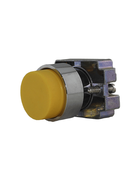 Boton 22mm no iluminado metal