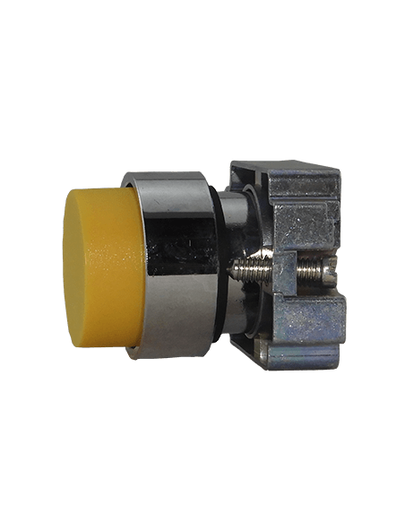 Boton 22mm no iluminado metal