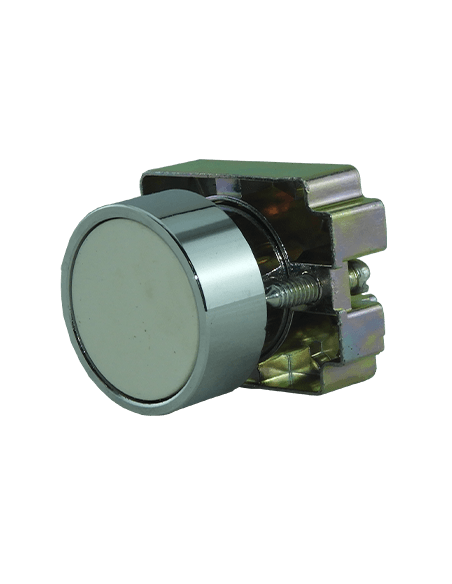 Boton 22mm no iluminado metal