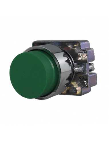 Boton 22mm no iluminado metal