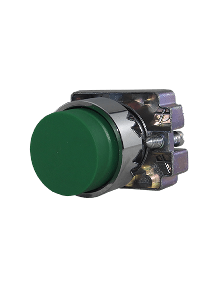 Boton 22mm no iluminado metal