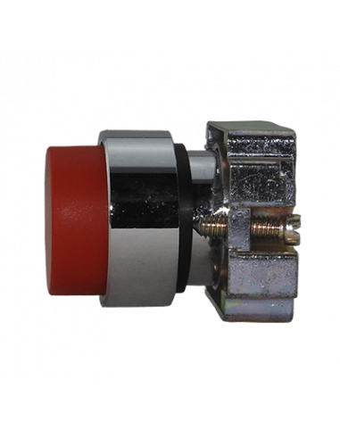 Boton 22mm no iluminado metal