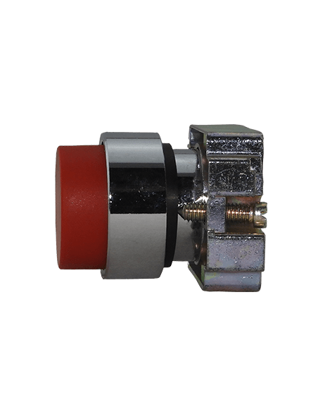 Boton 22mm no iluminado metal