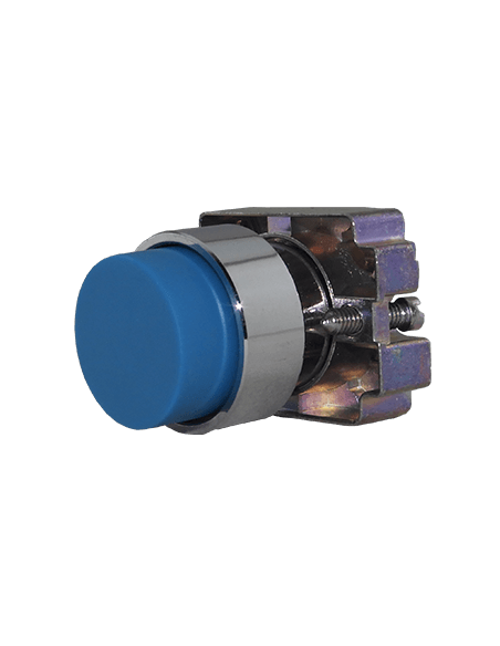 Boton 22mm no iluminado metal