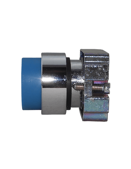 Boton 22mm no iluminado metal