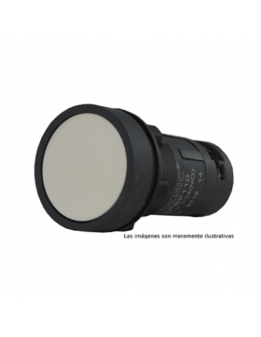 Boton 22mm no iluminado plástico