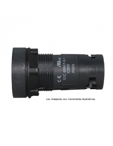 Boton 22mm no iluminado plástico
