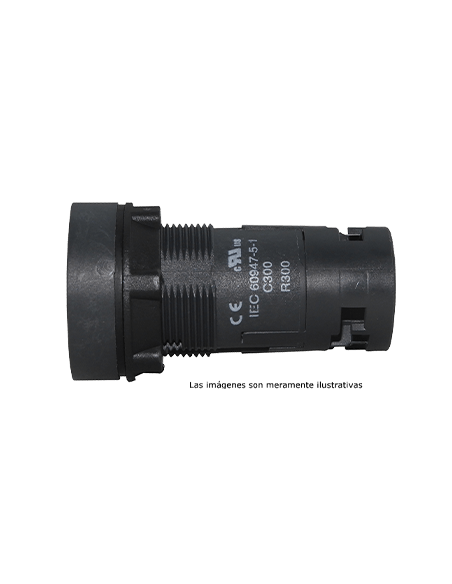 Boton 22mm no iluminado plástico