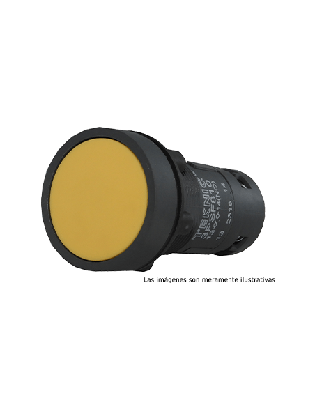 Boton 22mm no iluminado plástico