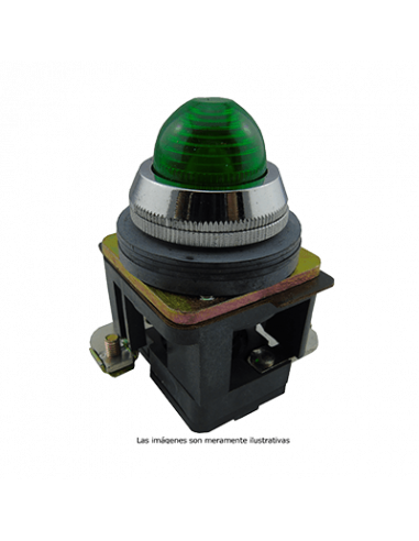 Lámpara piloto 30mm metal