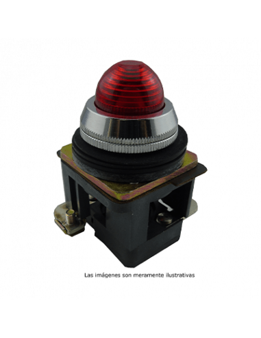 Lámpara piloto 30mm metal