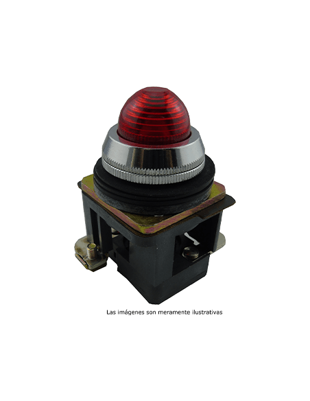 Lámpara piloto 30mm metal