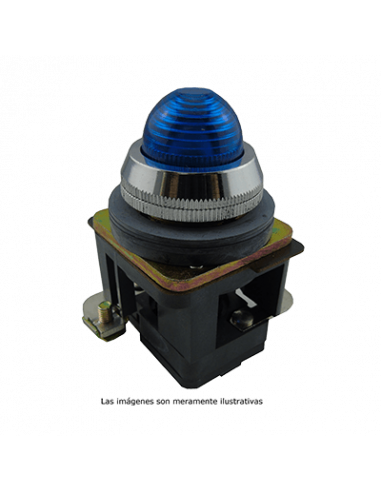 Lámpara piloto 30mm metal