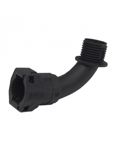 Conector Codo para Tubo Corrugado