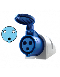 Receptaculo caja a 15°