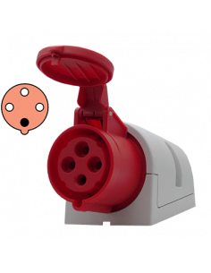 Receptaculo caja a 15°