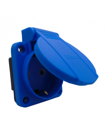 Toma Corriente Color Azul