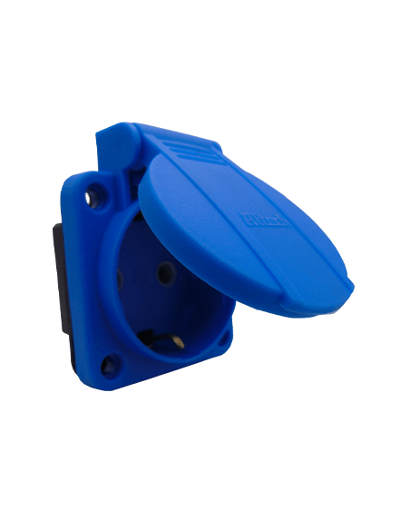 Toma Corriente Color Azul