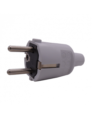 Clavija Tipo Schuko 2 polos+tierra,16A, 250V