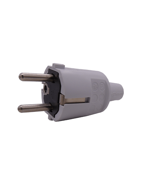 Clavija Tipo Schuko 2 polos+tierra,16A, 250V