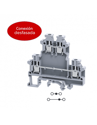 Clema doble nivel 6mm