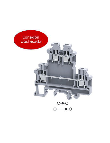 Clema doble nivel 6mm