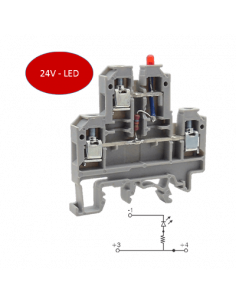 Clema terminal doble nivel