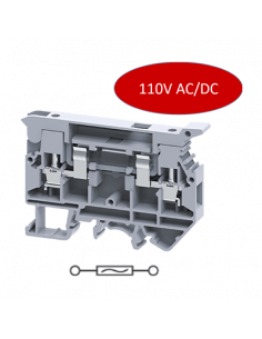 Clema Portafusible con LED