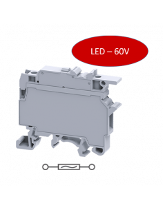 Clema Portafusible con LED