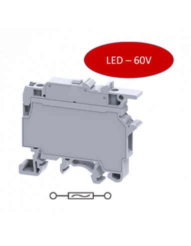 Clema Portafusible con LED