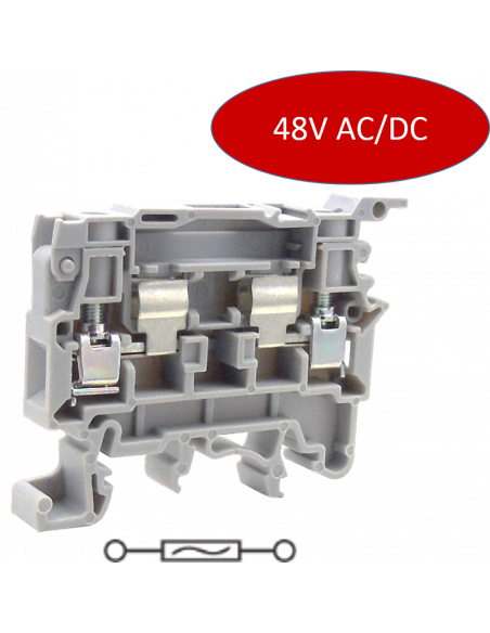 Clema Portafusible con LED