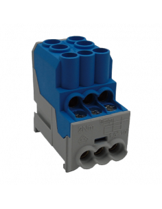 Bloque distribución,100A, Azul