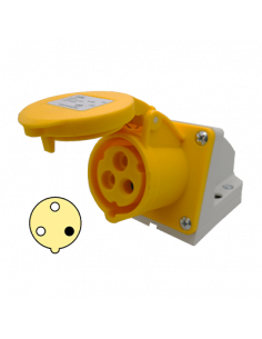 Toma 16A, 2P+T, 4h, 110-130V