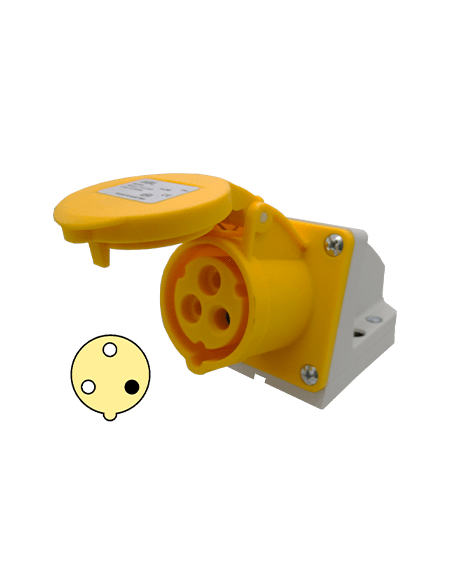 Toma 16A, 2P+T, 4h, 110-130V