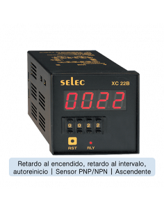 Contador / Totalizador, 72x72mm