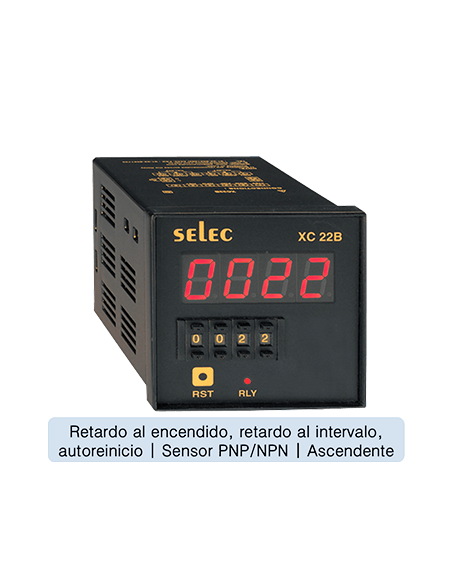 Contador / Totalizador, 72x72mm