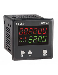 PLC, 72x72mm, pantalla LED