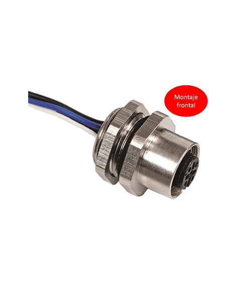 Conector 4 Pines, montaje frontal