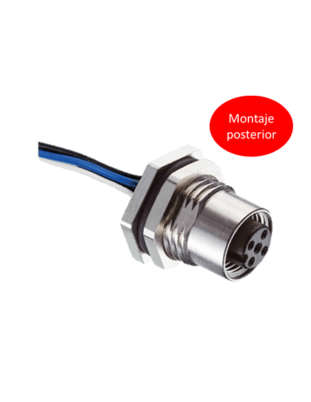 Conector 4 Pines, montaje frontal